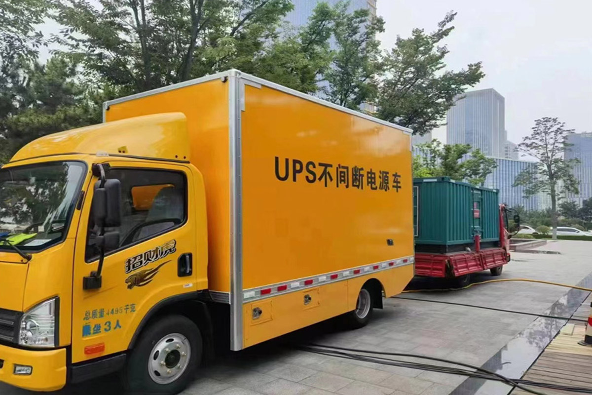 高邮发电机租赁施工现场