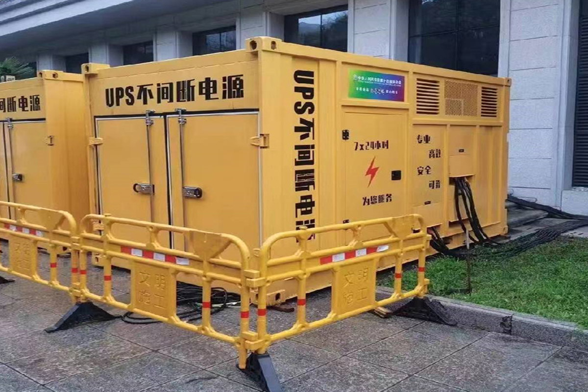 高邮发电机租赁施工现场